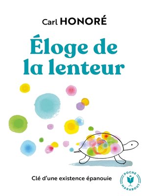 cover image of Eloge de la lenteur